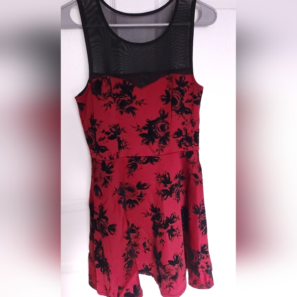 Black and Red floral dress